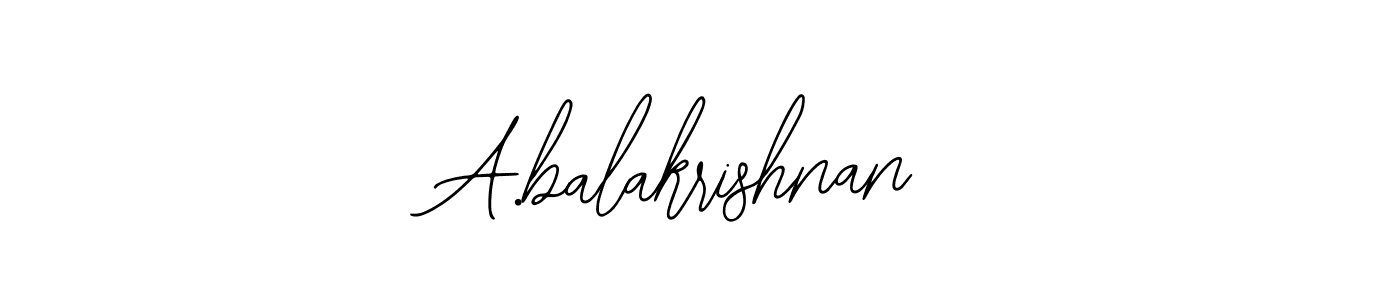 Similarly Bearetta-2O07w is the best handwritten signature design. Signature creator online .You can use it as an online autograph creator for name A.balakrishnan. A.balakrishnan signature style 12 images and pictures png