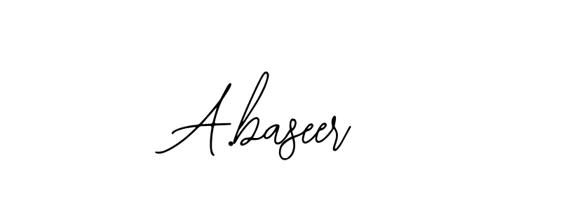 Check out images of Autograph of A.baseer name. Actor A.baseer Signature Style. Bearetta-2O07w is a professional sign style online. A.baseer signature style 12 images and pictures png