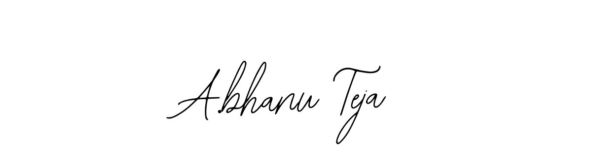 You should practise on your own different ways (Bearetta-2O07w) to write your name (A.bhanu Teja) in signature. don't let someone else do it for you. A.bhanu Teja signature style 12 images and pictures png