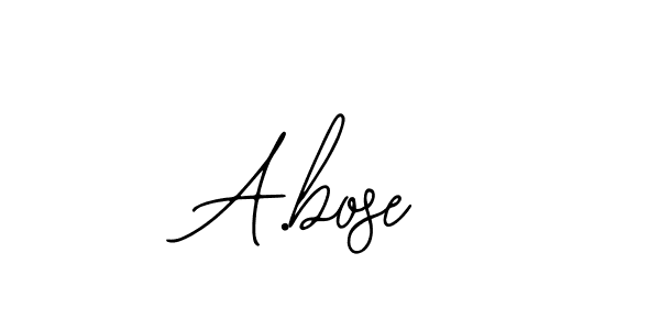 Similarly Bearetta-2O07w is the best handwritten signature design. Signature creator online .You can use it as an online autograph creator for name A.bose. A.bose signature style 12 images and pictures png