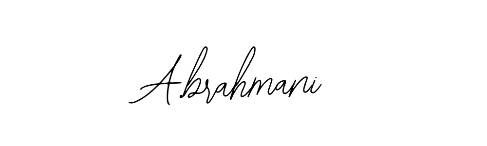 Design your own signature with our free online signature maker. With this signature software, you can create a handwritten (Bearetta-2O07w) signature for name A.brahmani. A.brahmani signature style 12 images and pictures png