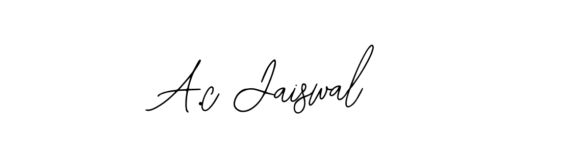 Create a beautiful signature design for name A.c Jaiswal. With this signature (Bearetta-2O07w) fonts, you can make a handwritten signature for free. A.c Jaiswal signature style 12 images and pictures png