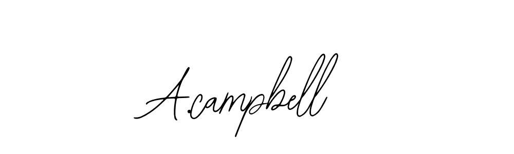Use a signature maker to create a handwritten signature online. With this signature software, you can design (Bearetta-2O07w) your own signature for name A.campbell. A.campbell signature style 12 images and pictures png