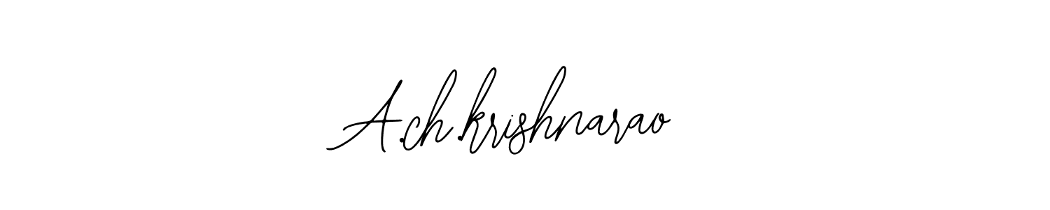 Make a beautiful signature design for name A.ch.krishnarao. Use this online signature maker to create a handwritten signature for free. A.ch.krishnarao signature style 12 images and pictures png