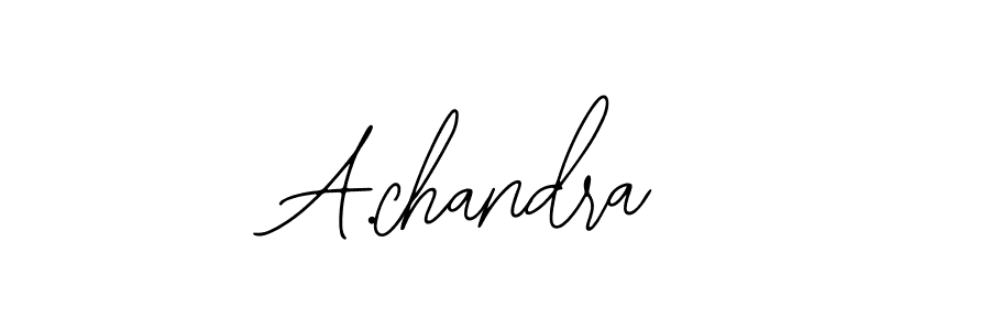 Make a beautiful signature design for name A.chandra. With this signature (Bearetta-2O07w) style, you can create a handwritten signature for free. A.chandra signature style 12 images and pictures png