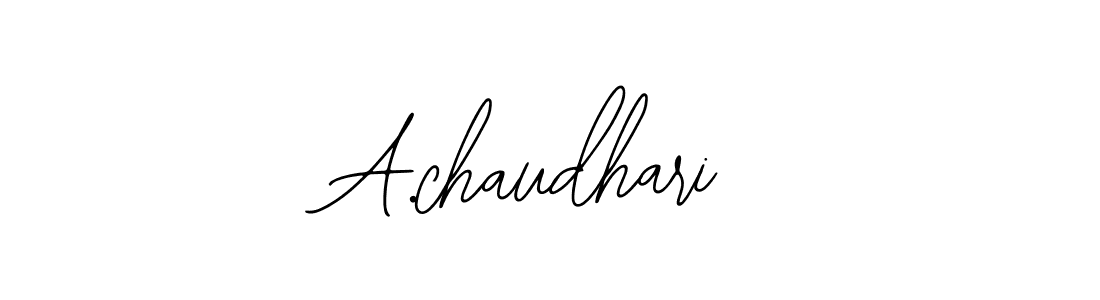 How to Draw A.chaudhari signature style? Bearetta-2O07w is a latest design signature styles for name A.chaudhari. A.chaudhari signature style 12 images and pictures png