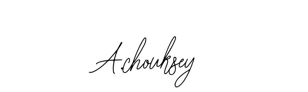 How to make A.chouksey signature? Bearetta-2O07w is a professional autograph style. Create handwritten signature for A.chouksey name. A.chouksey signature style 12 images and pictures png