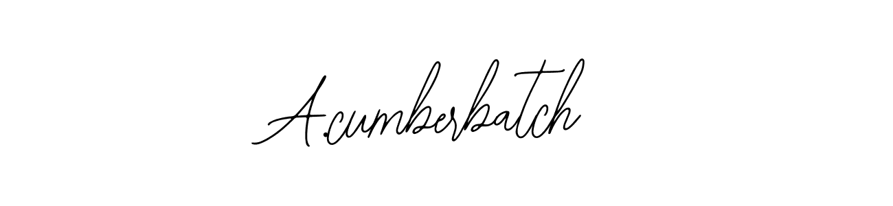 if you are searching for the best signature style for your name A.cumberbatch. so please give up your signature search. here we have designed multiple signature styles  using Bearetta-2O07w. A.cumberbatch signature style 12 images and pictures png