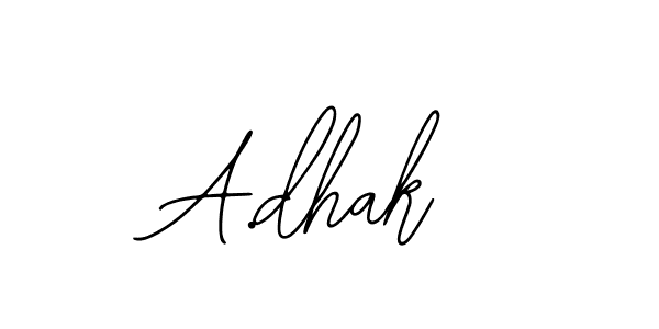 It looks lik you need a new signature style for name A.dhak. Design unique handwritten (Bearetta-2O07w) signature with our free signature maker in just a few clicks. A.dhak signature style 12 images and pictures png