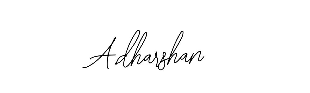 Create a beautiful signature design for name A.dharshan. With this signature (Bearetta-2O07w) fonts, you can make a handwritten signature for free. A.dharshan signature style 12 images and pictures png