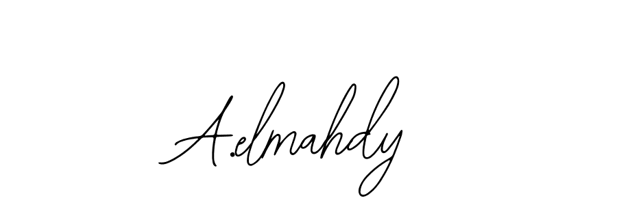 How to make A.elmahdy signature? Bearetta-2O07w is a professional autograph style. Create handwritten signature for A.elmahdy name. A.elmahdy signature style 12 images and pictures png