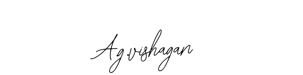 Use a signature maker to create a handwritten signature online. With this signature software, you can design (Bearetta-2O07w) your own signature for name A.g.vishagan. A.g.vishagan signature style 12 images and pictures png