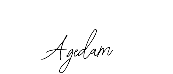 Design your own signature with our free online signature maker. With this signature software, you can create a handwritten (Bearetta-2O07w) signature for name A.gedam. A.gedam signature style 12 images and pictures png