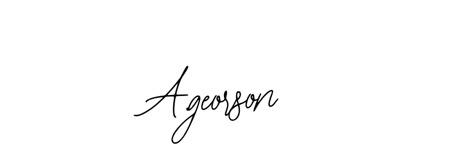 Use a signature maker to create a handwritten signature online. With this signature software, you can design (Bearetta-2O07w) your own signature for name A.georson. A.georson signature style 12 images and pictures png