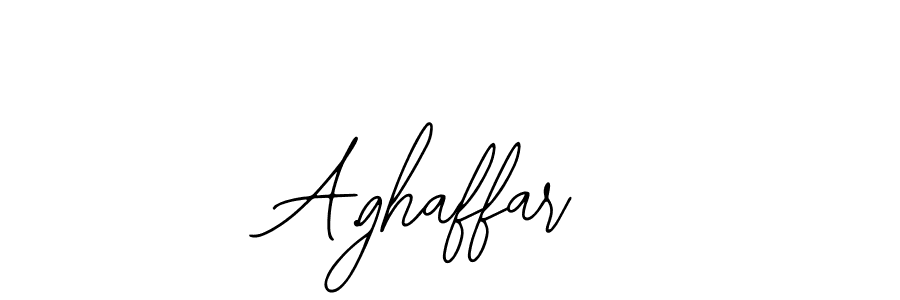 Design your own signature with our free online signature maker. With this signature software, you can create a handwritten (Bearetta-2O07w) signature for name A.ghaffar. A.ghaffar signature style 12 images and pictures png