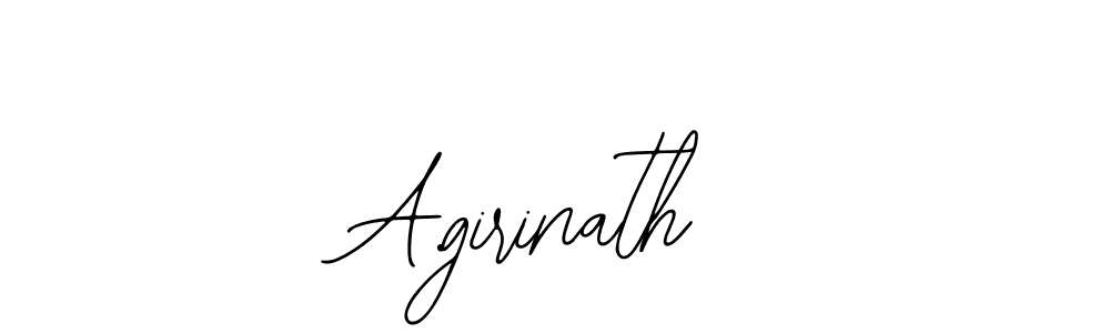 Also we have A.girinath name is the best signature style. Create professional handwritten signature collection using Bearetta-2O07w autograph style. A.girinath signature style 12 images and pictures png