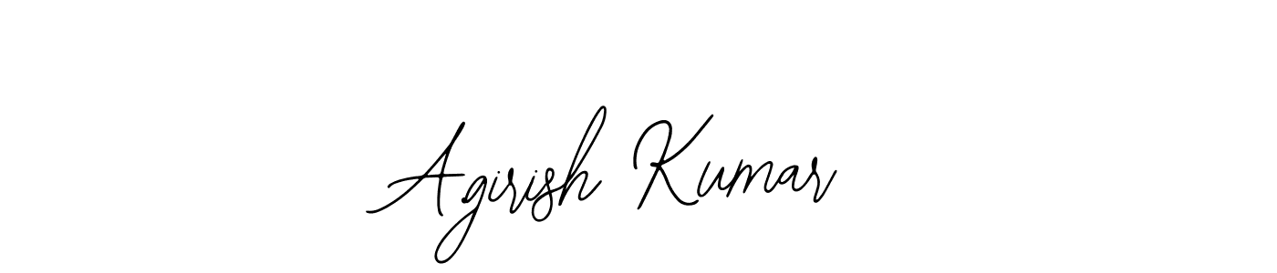 Use a signature maker to create a handwritten signature online. With this signature software, you can design (Bearetta-2O07w) your own signature for name A.girish Kumar. A.girish Kumar signature style 12 images and pictures png