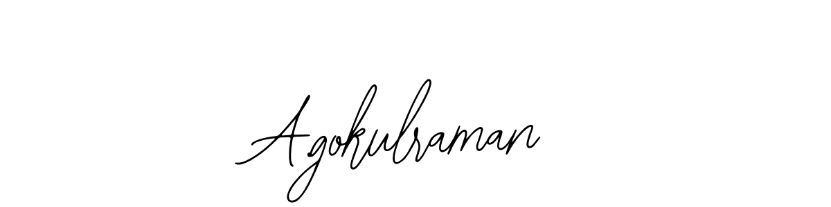 Create a beautiful signature design for name A.gokulraman. With this signature (Bearetta-2O07w) fonts, you can make a handwritten signature for free. A.gokulraman signature style 12 images and pictures png