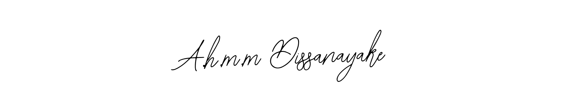 Also we have A.h.m.m Dissanayake name is the best signature style. Create professional handwritten signature collection using Bearetta-2O07w autograph style. A.h.m.m Dissanayake signature style 12 images and pictures png