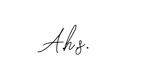 How to make A.h.s. signature? Bearetta-2O07w is a professional autograph style. Create handwritten signature for A.h.s. name. A.h.s. signature style 12 images and pictures png