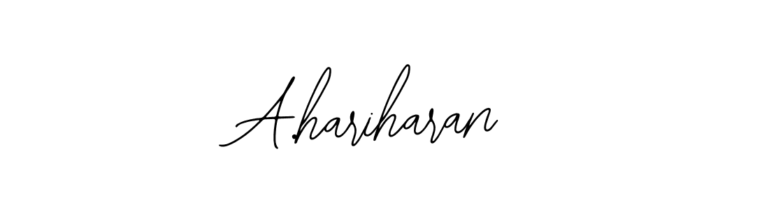 Create a beautiful signature design for name A.hariharan. With this signature (Bearetta-2O07w) fonts, you can make a handwritten signature for free. A.hariharan signature style 12 images and pictures png