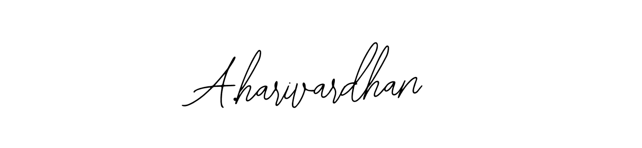 Design your own signature with our free online signature maker. With this signature software, you can create a handwritten (Bearetta-2O07w) signature for name A.harivardhan. A.harivardhan signature style 12 images and pictures png