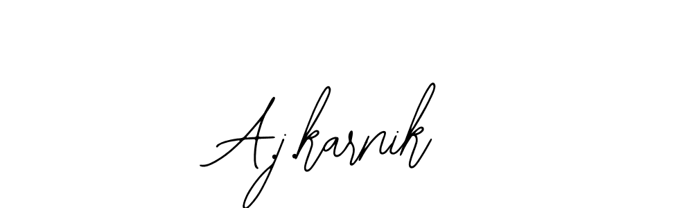How to Draw A.j.karnik signature style? Bearetta-2O07w is a latest design signature styles for name A.j.karnik. A.j.karnik signature style 12 images and pictures png