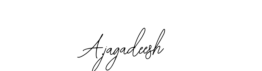 Also You can easily find your signature by using the search form. We will create A.jagadeesh name handwritten signature images for you free of cost using Bearetta-2O07w sign style. A.jagadeesh signature style 12 images and pictures png