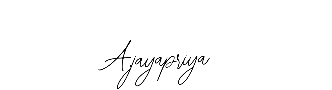 Use a signature maker to create a handwritten signature online. With this signature software, you can design (Bearetta-2O07w) your own signature for name A.jayapriya. A.jayapriya signature style 12 images and pictures png