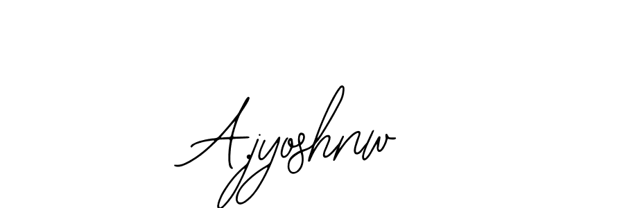 A.jyoshnw stylish signature style. Best Handwritten Sign (Bearetta-2O07w) for my name. Handwritten Signature Collection Ideas for my name A.jyoshnw. A.jyoshnw signature style 12 images and pictures png