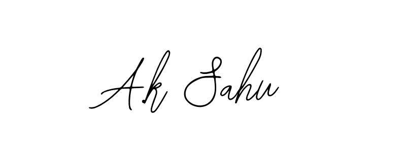 A.k Sahu stylish signature style. Best Handwritten Sign (Bearetta-2O07w) for my name. Handwritten Signature Collection Ideas for my name A.k Sahu. A.k Sahu signature style 12 images and pictures png