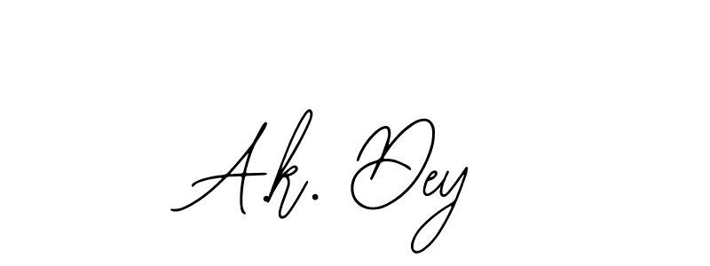 You should practise on your own different ways (Bearetta-2O07w) to write your name (A.k. Dey) in signature. don't let someone else do it for you. A.k. Dey signature style 12 images and pictures png