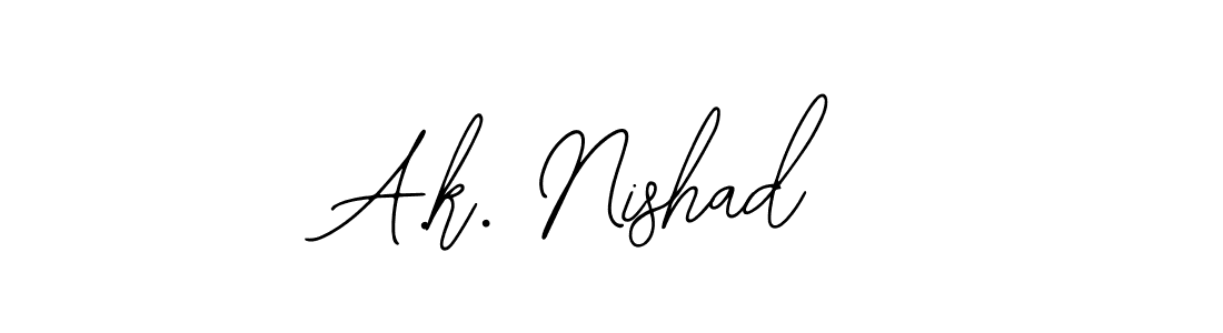 It looks lik you need a new signature style for name A.k. Nishad. Design unique handwritten (Bearetta-2O07w) signature with our free signature maker in just a few clicks. A.k. Nishad signature style 12 images and pictures png