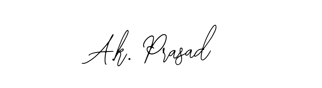 How to make A.k. Prasad signature? Bearetta-2O07w is a professional autograph style. Create handwritten signature for A.k. Prasad name. A.k. Prasad signature style 12 images and pictures png