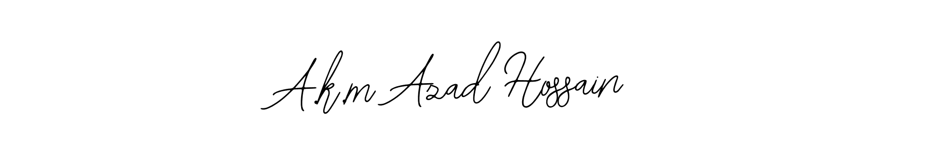 How to make A.k.m Azad Hossain signature? Bearetta-2O07w is a professional autograph style. Create handwritten signature for A.k.m Azad Hossain name. A.k.m Azad Hossain signature style 12 images and pictures png