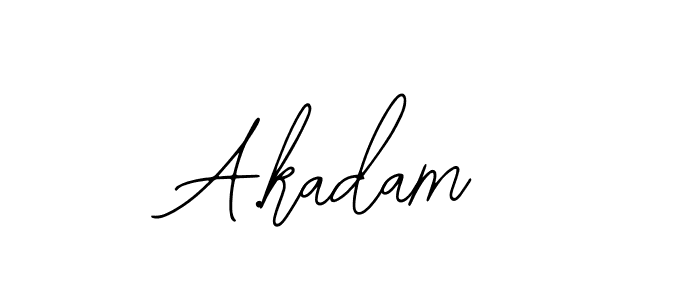 Design your own signature with our free online signature maker. With this signature software, you can create a handwritten (Bearetta-2O07w) signature for name A.kadam. A.kadam signature style 12 images and pictures png