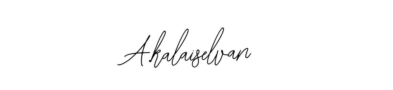 Create a beautiful signature design for name A.kalaiselvan. With this signature (Bearetta-2O07w) fonts, you can make a handwritten signature for free. A.kalaiselvan signature style 12 images and pictures png