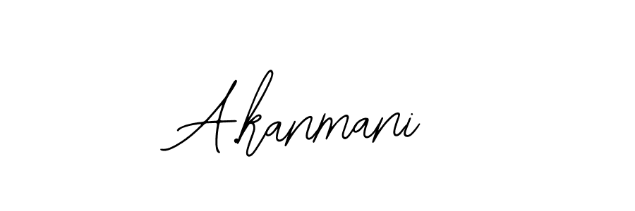 A.kanmani stylish signature style. Best Handwritten Sign (Bearetta-2O07w) for my name. Handwritten Signature Collection Ideas for my name A.kanmani. A.kanmani signature style 12 images and pictures png