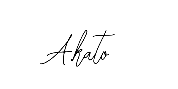 It looks lik you need a new signature style for name A.kato. Design unique handwritten (Bearetta-2O07w) signature with our free signature maker in just a few clicks. A.kato signature style 12 images and pictures png