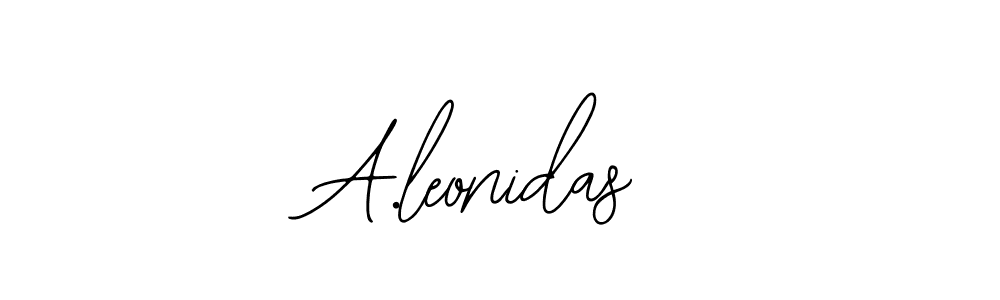 Use a signature maker to create a handwritten signature online. With this signature software, you can design (Bearetta-2O07w) your own signature for name A.leonidas. A.leonidas signature style 12 images and pictures png