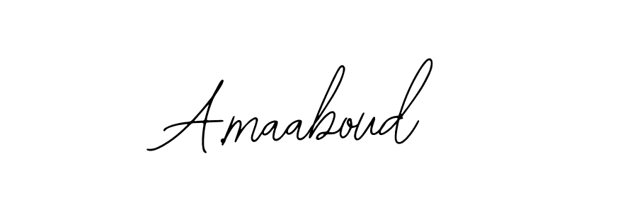 The best way (Bearetta-2O07w) to make a short signature is to pick only two or three words in your name. The name A.maaboud include a total of six letters. For converting this name. A.maaboud signature style 12 images and pictures png