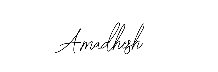 Use a signature maker to create a handwritten signature online. With this signature software, you can design (Bearetta-2O07w) your own signature for name A.madhesh. A.madhesh signature style 12 images and pictures png