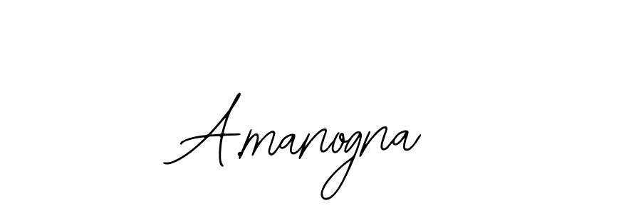 A.manogna stylish signature style. Best Handwritten Sign (Bearetta-2O07w) for my name. Handwritten Signature Collection Ideas for my name A.manogna. A.manogna signature style 12 images and pictures png