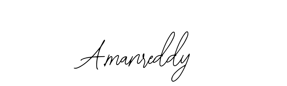 How to make A.manreddy signature? Bearetta-2O07w is a professional autograph style. Create handwritten signature for A.manreddy name. A.manreddy signature style 12 images and pictures png