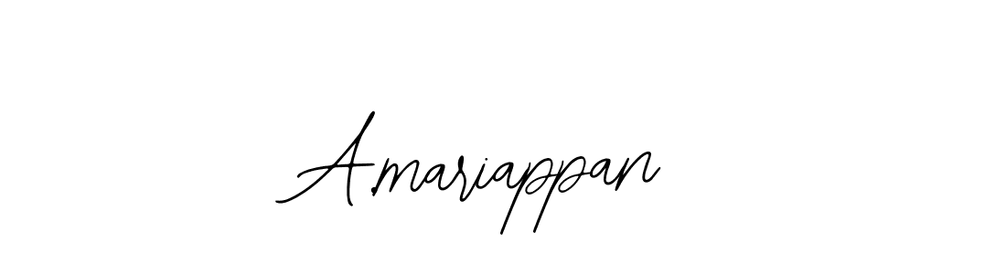 Design your own signature with our free online signature maker. With this signature software, you can create a handwritten (Bearetta-2O07w) signature for name A.mariappan. A.mariappan signature style 12 images and pictures png