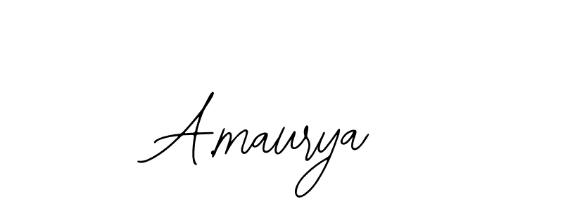 The best way (Bearetta-2O07w) to make a short signature is to pick only two or three words in your name. The name A.maurya include a total of six letters. For converting this name. A.maurya signature style 12 images and pictures png