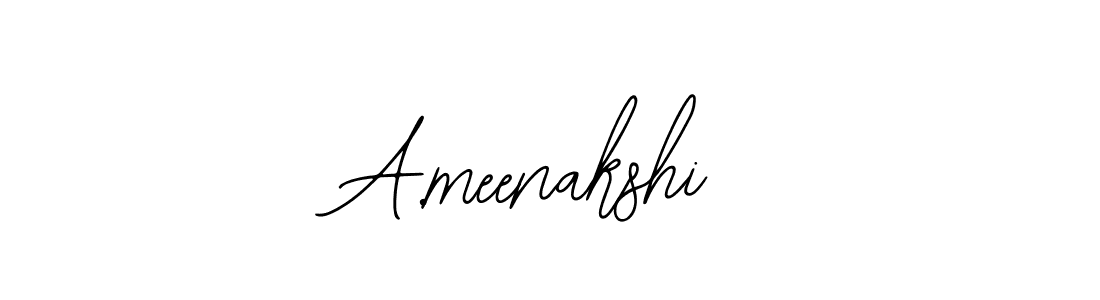 Also we have A.meenakshi name is the best signature style. Create professional handwritten signature collection using Bearetta-2O07w autograph style. A.meenakshi signature style 12 images and pictures png