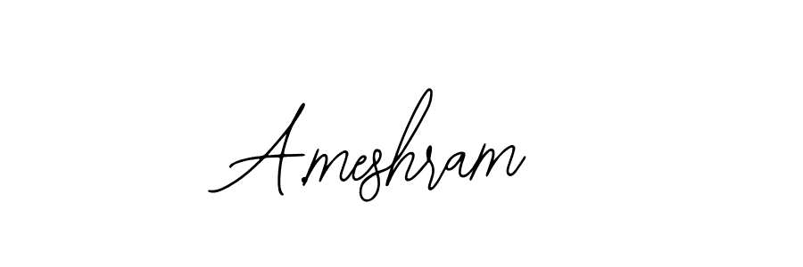 Also we have A.meshram name is the best signature style. Create professional handwritten signature collection using Bearetta-2O07w autograph style. A.meshram signature style 12 images and pictures png