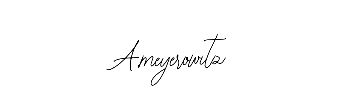 Design your own signature with our free online signature maker. With this signature software, you can create a handwritten (Bearetta-2O07w) signature for name A.meyerowitz. A.meyerowitz signature style 12 images and pictures png