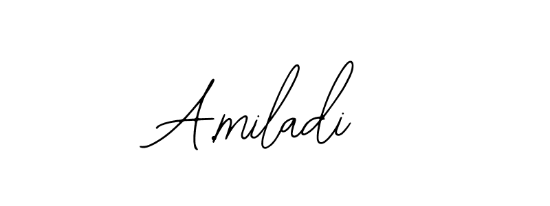 Also You can easily find your signature by using the search form. We will create A.miladi name handwritten signature images for you free of cost using Bearetta-2O07w sign style. A.miladi signature style 12 images and pictures png